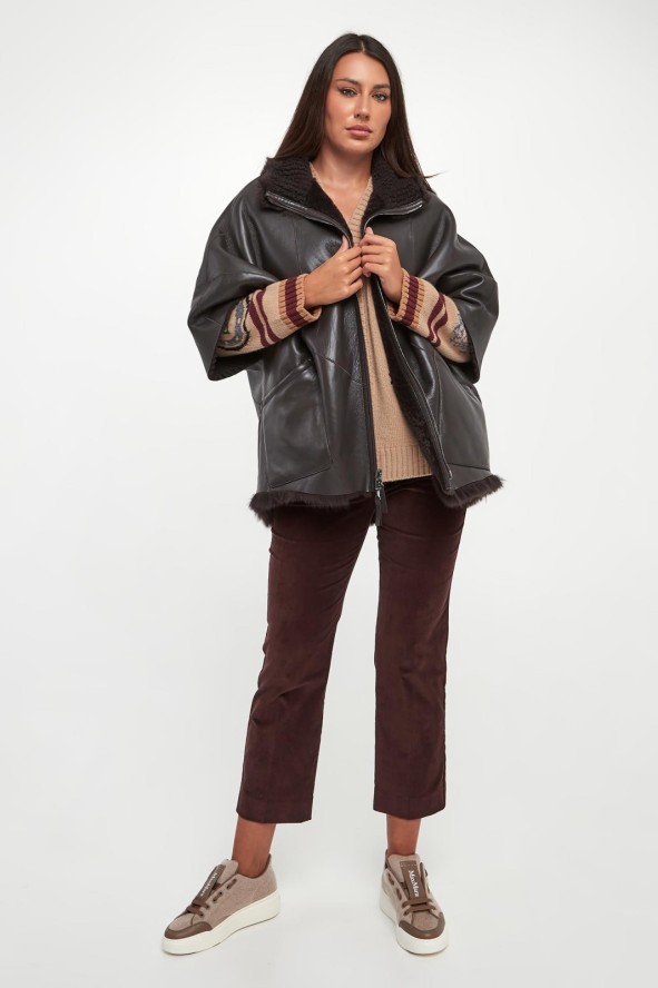 Kamizelka damska dwustronna futrzana DIEGO M