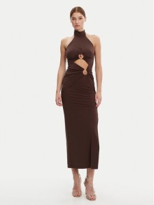 Bardot Sukienka wieczorowa 59824DB Brązowy Slim Fit