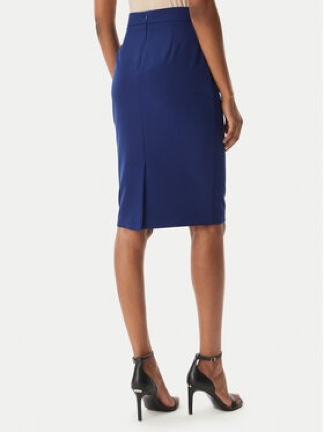 Maryley Spódnica mini 26EB710/43FR Granatowy Regular Fit