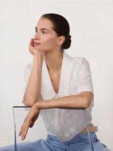 Koszula z haftowanym wzorem - biały