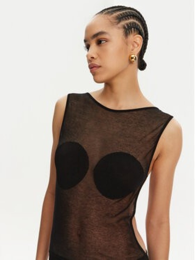 JACQUEMUS Sukienka wieczorowa 251KN592-2434 Czarny Regular Fit