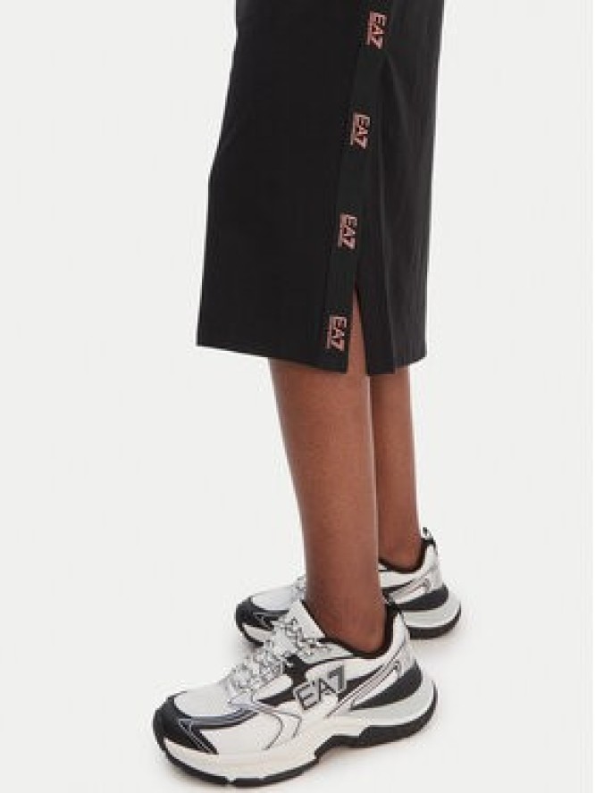 EA7 Emporio Armani Sukienka codzienna 7W001033 AF10373 UC001 Czarny Regular Fit