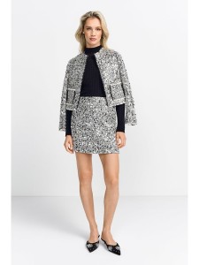 Rich & Royal Spódnica w kolorze srebrnym rozmiar: 34