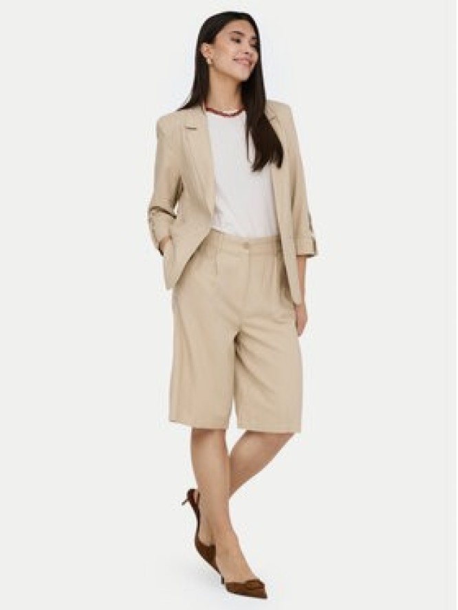 ONLY Bermudy Goa 15363720 Beżowy jasny Loose Fit