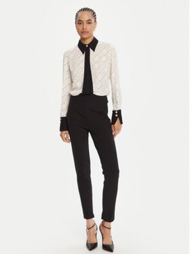 Elisabetta Franchi Koszula CA-104-56E2-V320 Biały Regular Fit