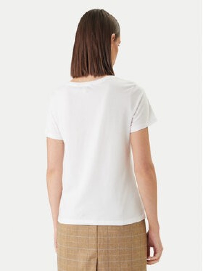 Barbour T-Shirt Brambles LTS0712WH11 Biały Regular Fit