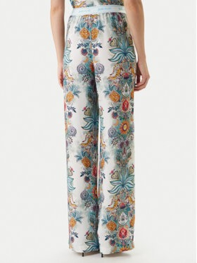 Just Cavalli Spodnie materiałowe 80PAA120 NS837 Błękitny Wide Leg