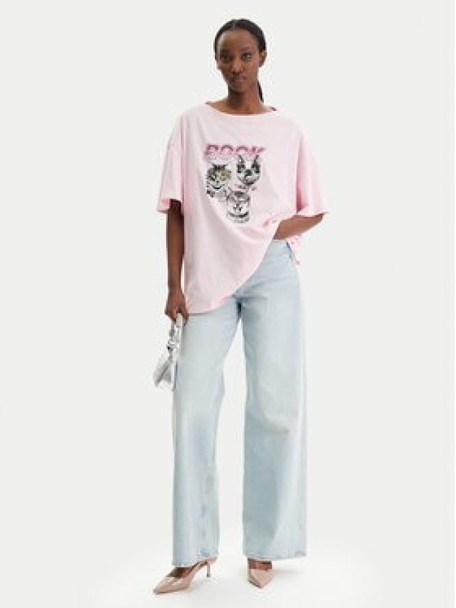 Liu Jo T-Shirt WA6131 J3868 Różowy Regular Fit