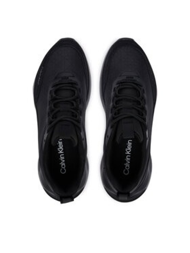 Calvin Klein Sneakersy Light Eva Runn Laceup Aop HW0HW03292 Czarny