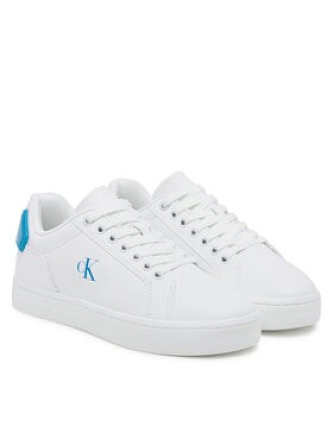Calvin Klein Jeans Sneakersy Classic Cupsole Ru Patch Lth Wn YW0YW01845 Biały