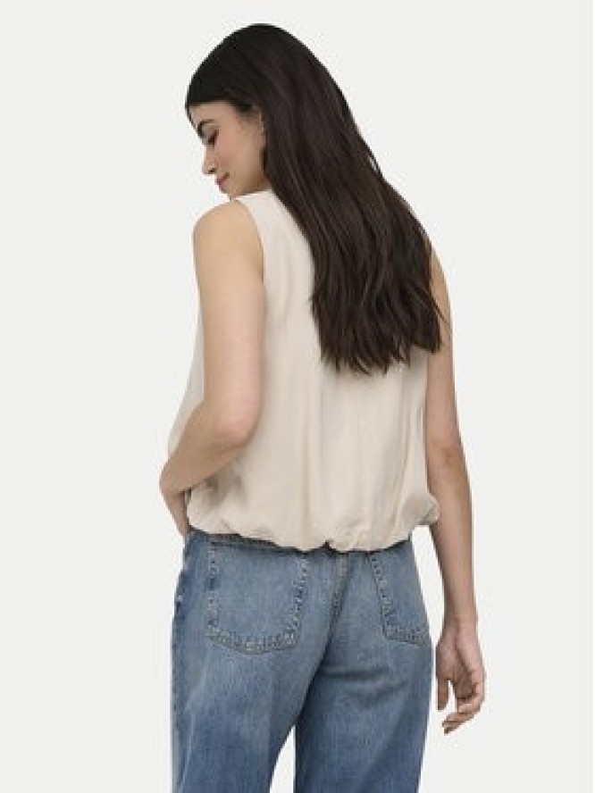 ONLY Top Aris 15364287 Beżowy Loose Fit
