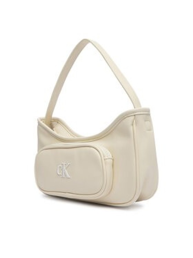 Calvin Klein Jeans Torebka Ck Shoulder Bag IU0IU00757 Kremowy