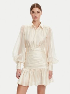 Bardot Sukienka koktajlowa 59720DB Écru Regular Fit