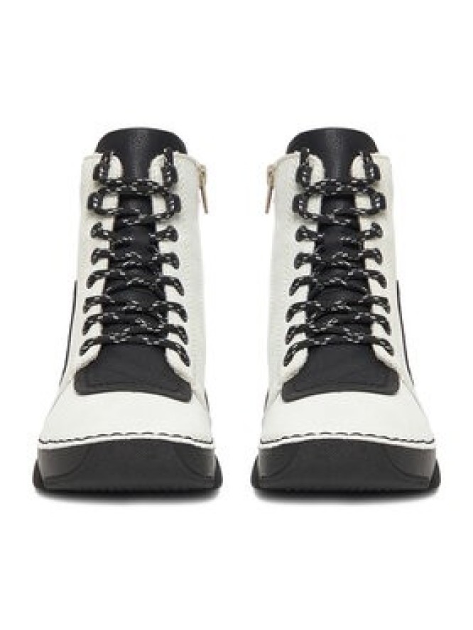 Rieker Trzewiki 45904-60 Biały