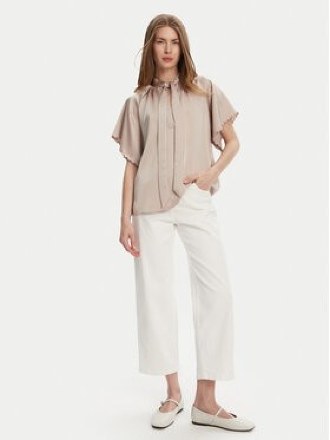 Bruuns Bazaar Bluzka Beckia Wendi BBW4439 Beżowy Regular Fit