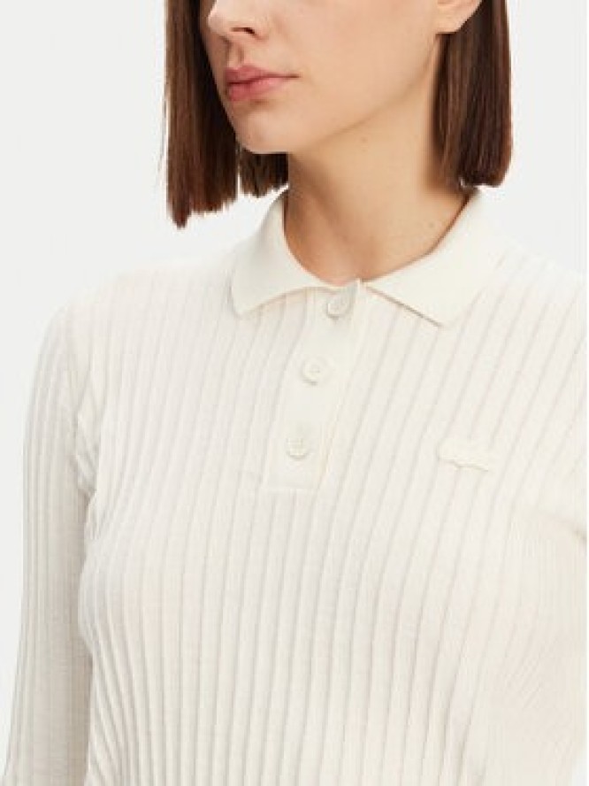 Lacoste Sweter AF9264 Écru Regular Fit