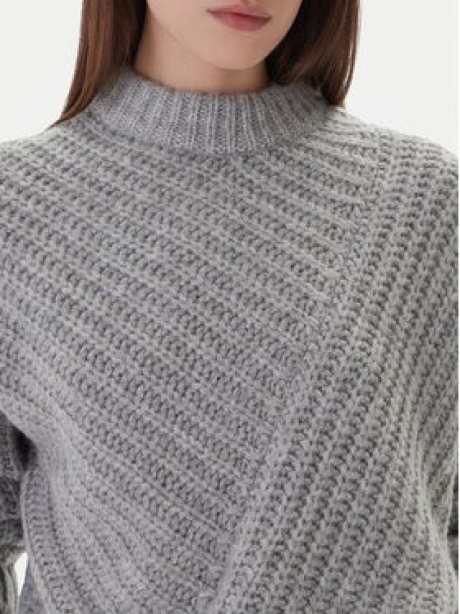 Mustang Sweter Erin 1016786 Szary Relaxed Fit