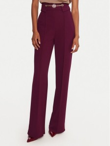 Rinascimento Spodnie materiałowe CFC0126219003 Bordowy Regular Fit