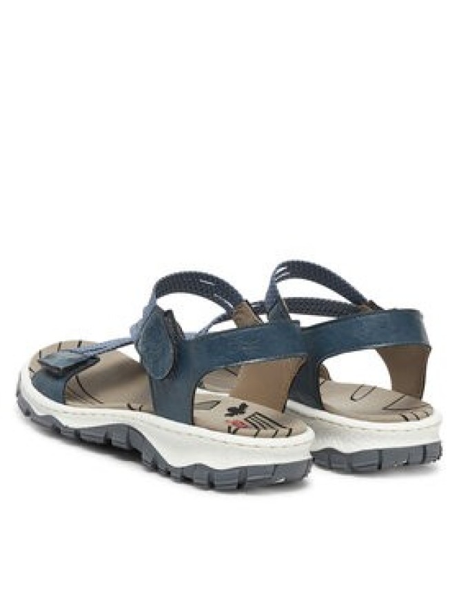 Rieker Sandały 68871-14 Niebieski