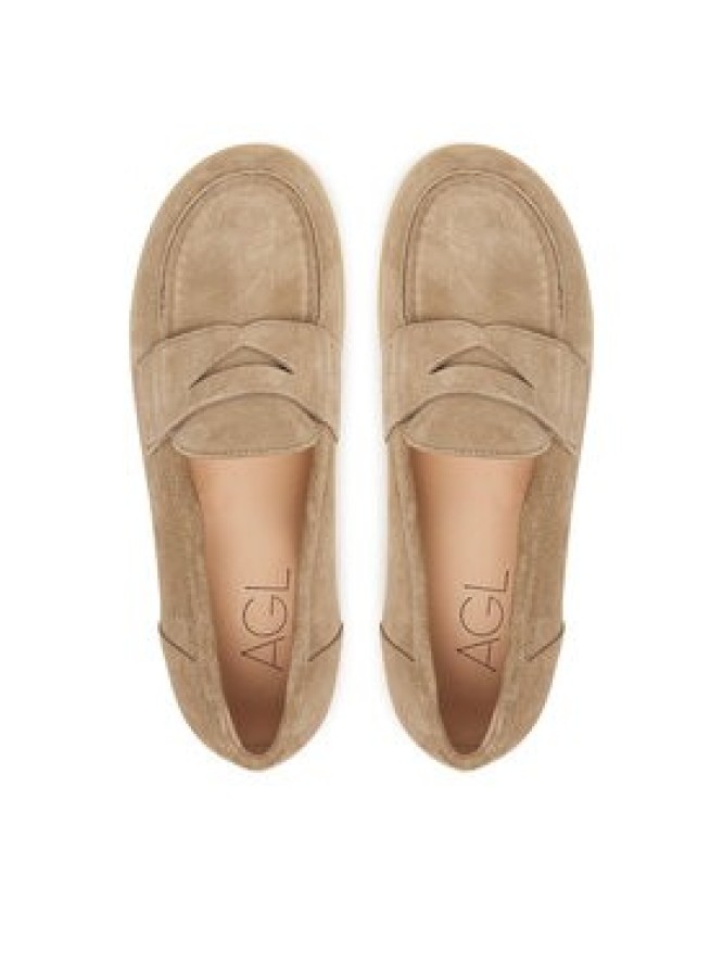 AGL Mokasyny Pills D839001PGWINNY0563 Brązowy