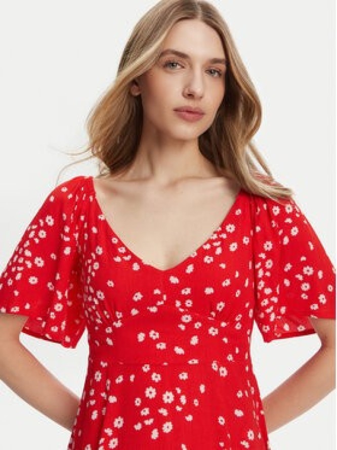 Roxy Sukienka letnia ERJWD03880 Czerwony Regular Fit