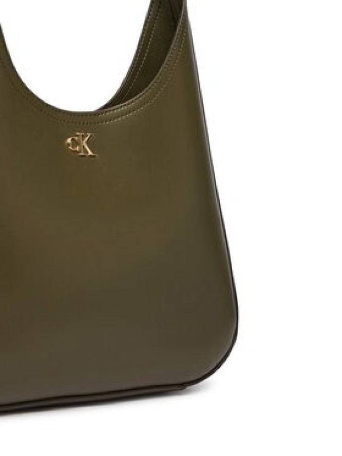 Calvin Klein Torebka Ck Medium Shoulder Bag LV04F3522G Zielony ciemny