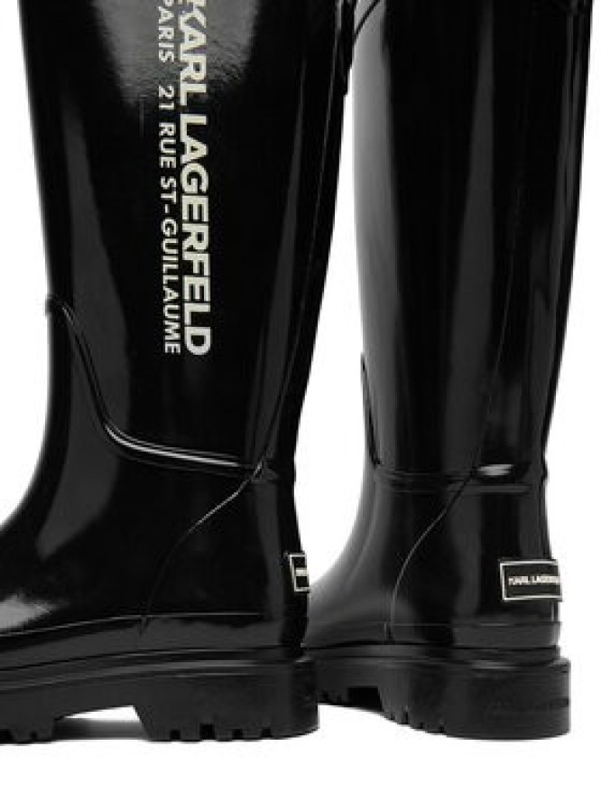 KARL LAGERFELD Kalosze KL47180S Czarny