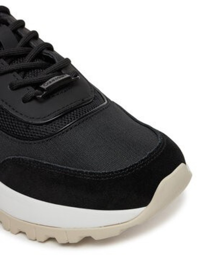 Calvin Klein Sneakersy Runner Lace Up Mesh Mix HW0HW02487 Czarny
