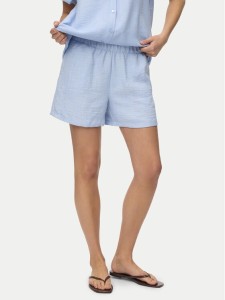 Vero Moda Szorty materiałowe Melaney 10325868 Niebieski Loose Fit