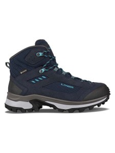 LOWA Skórzane botki trekkingowe "Corvara GTX" w kolorze granatowym rozmiar: 41,5