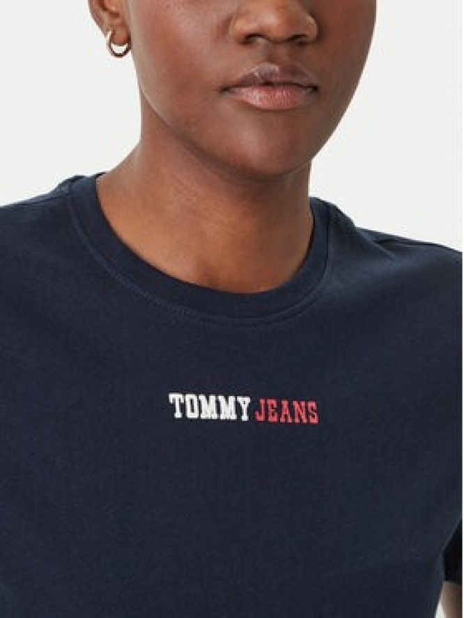 Tommy Jeans T-Shirt DW0DW22277 Granatowy Regular Fit