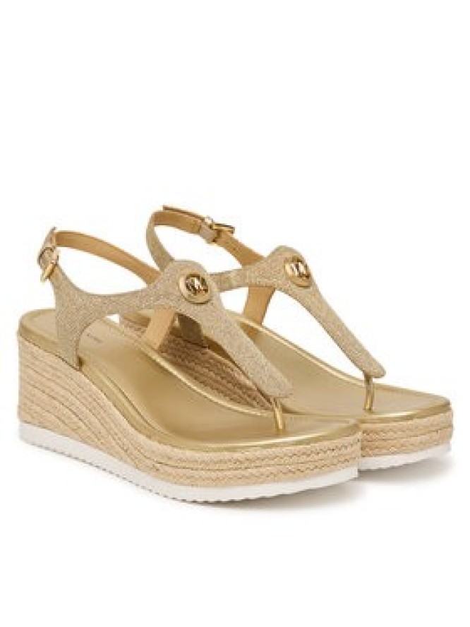 MICHAEL Michael Kors Espadryle Val Thong Wedge 40S6VAMS1D Złoty