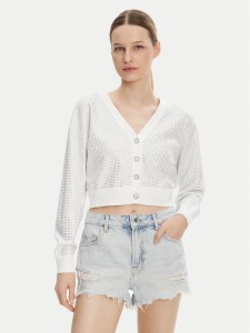 Guess Kardigan W5GR08 Z3MN2 Biały Regular Fit