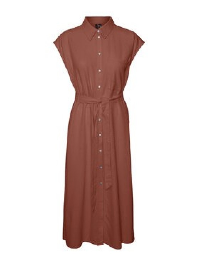 Vero Moda Sukienka koszulowa Mymilo 10282532 Czerwony Regular Fit