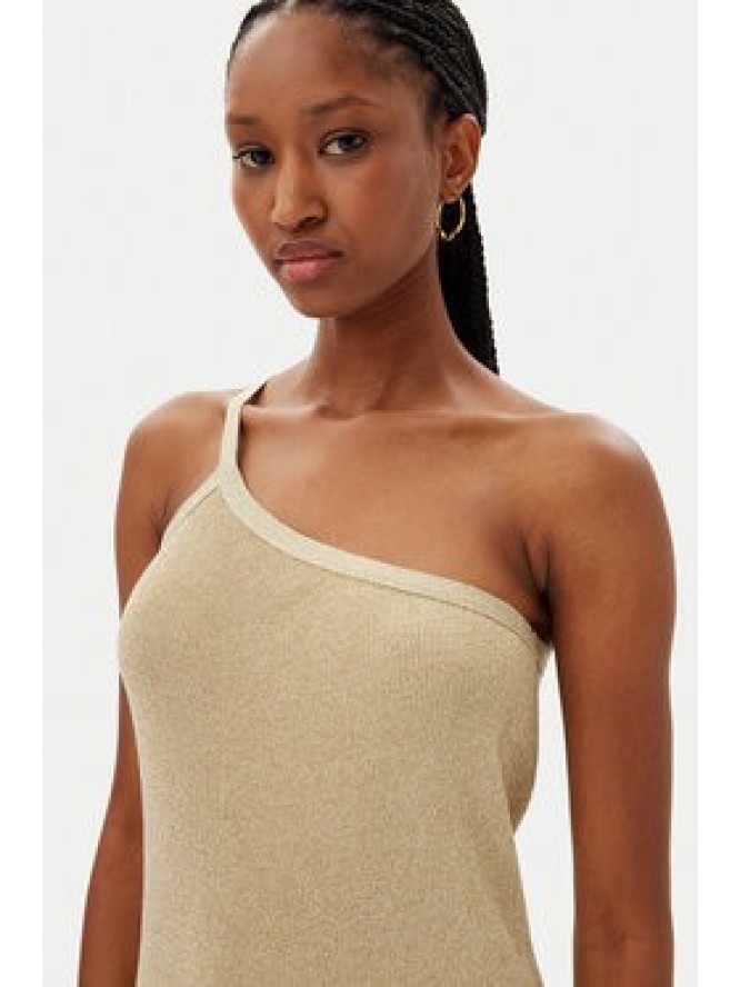 Kontatto Sukienka dzianinowa 3M0563C Beżowy Regular Fit