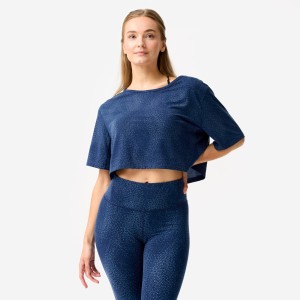Koszulka do tańca modern jazz, damska, Starever crop top