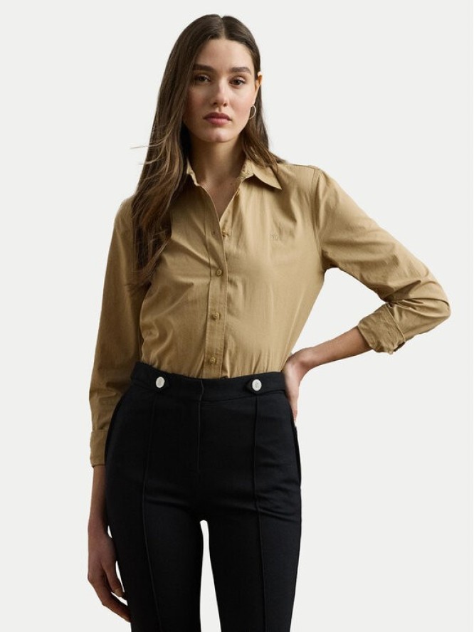 LAUREN RALPH LAUREN Koszula 200925378002 Beżowy Relaxed Fit