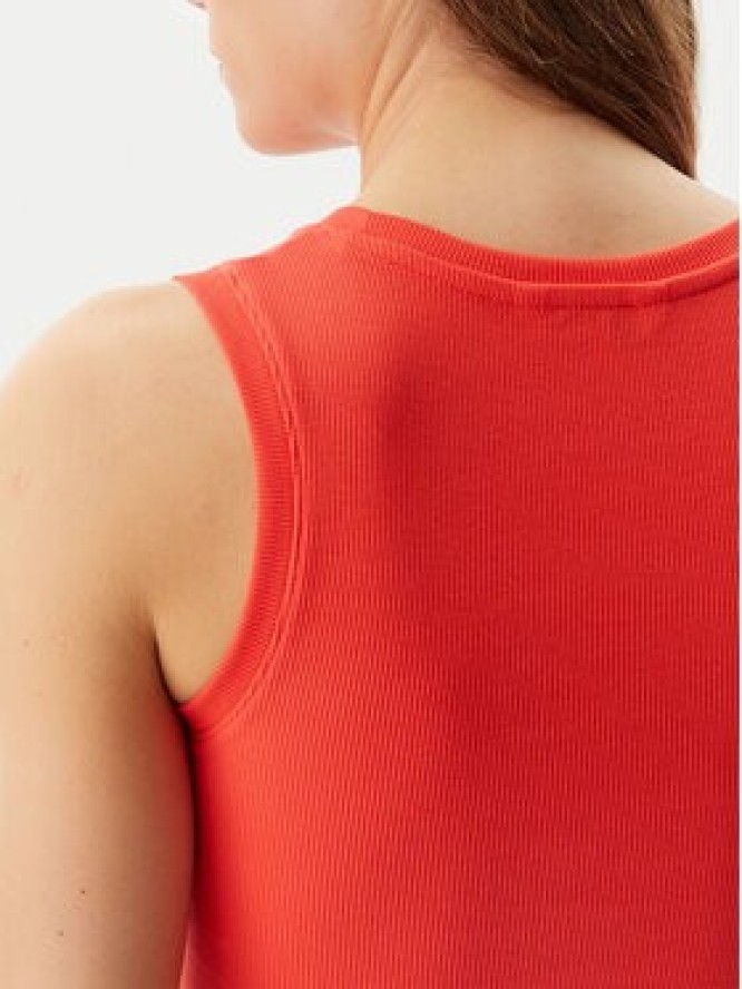 Tommy Jeans Top Essential DW0DW20673 Pomarańczowy Slim Fit