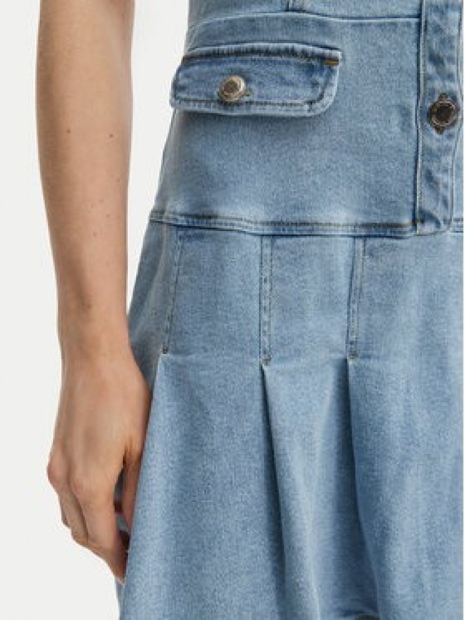 Morgan Sukienka jeansowa 251-RTALA Niebieski Slim Fit