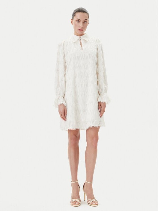 Bruuns Bazaar Sukienka koktajlowa Armade BBW4396 Biały Regular Fit