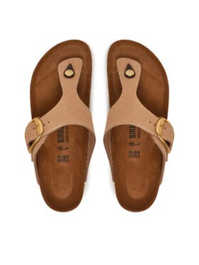 Birkenstock Japonki Gizeh Big Buckle LENB 1024007 Różowy