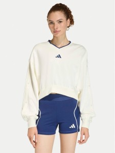 adidas Bluza Stadium JZ1074 Biały Loose Fit
