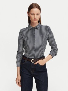 Tommy Hilfiger Koszula WW0WW43528 Granatowy Slim Fit