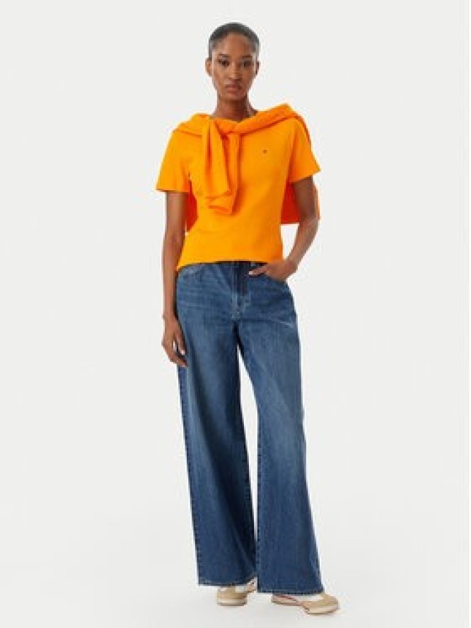 Tommy Hilfiger T-Shirt New Cody WW0WW40587 Pomarańczowy Slim Fit