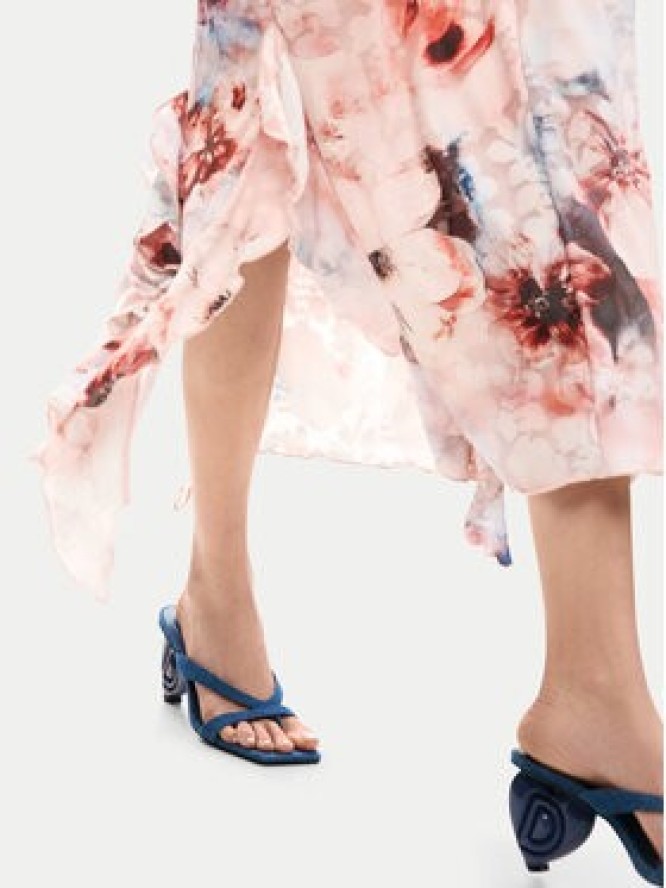 Desigual Sukienka letnia Mallo 26SWVK35 Różowy Slim Fit