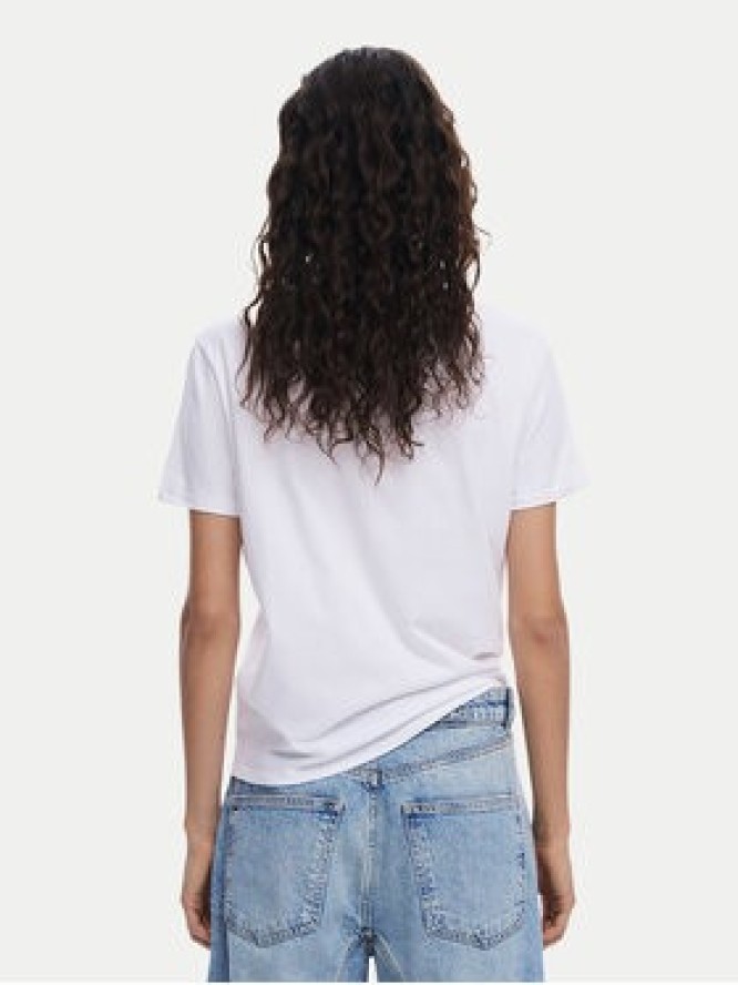 Desigual T-Shirt Misuri 25SWTKA9 Biały Regular Fit