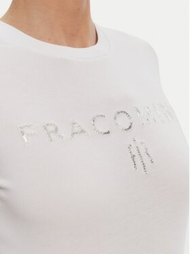Fracomina T-Shirt FP25ST3011J449N5 Biały Slim Fit