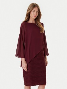 Joseph Ribkoff Sukienka koktajlowa 251720F25 Bordowy Regular Fit