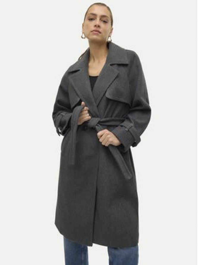 Vero Moda Płaszcz przejściowy Pop Miley 10319995 Szary Regular Fit