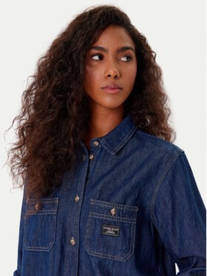 Guess Jeans Koszula jeansowa W5YH37 D5M8D Granatowy Regular Fit